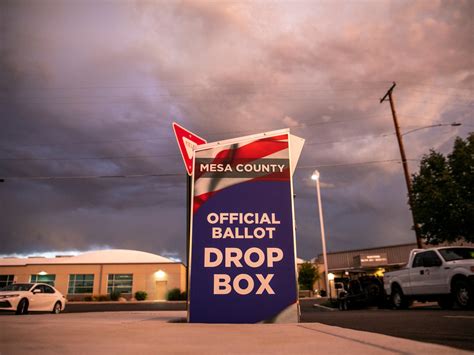 ballot drop box grand junction|mesa county Colorado electoral roll.